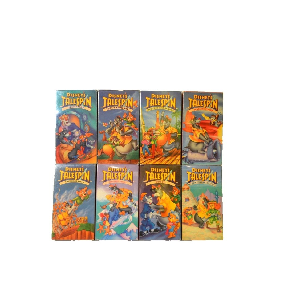 Disney's TaleSpin Complete 8 VHS Set 1991 1992, Vintage Disney